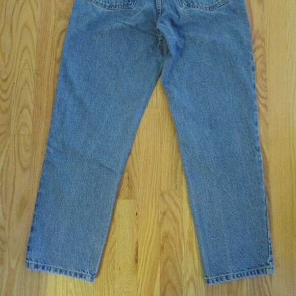 TOMMY HILFIGER WOMEN'S SIZE 6 X 27 JEANS STONE WASHED PERFECT T SPELLOUT FLAG 90 - Picture 10 of 16